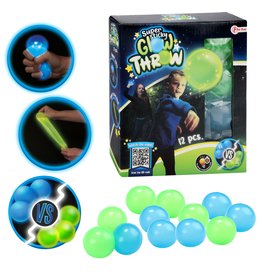 Sticky Stretch Globbles Ballen Glow in the Dark 12st. 2 ass.