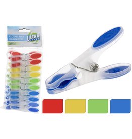 Plastic Wasknijpers 20 stuks 4 kleuren