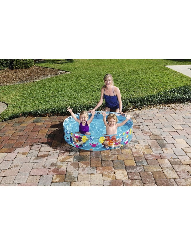 Bestway Fill 'N Fun Zwembad 122x25cm. Transparant