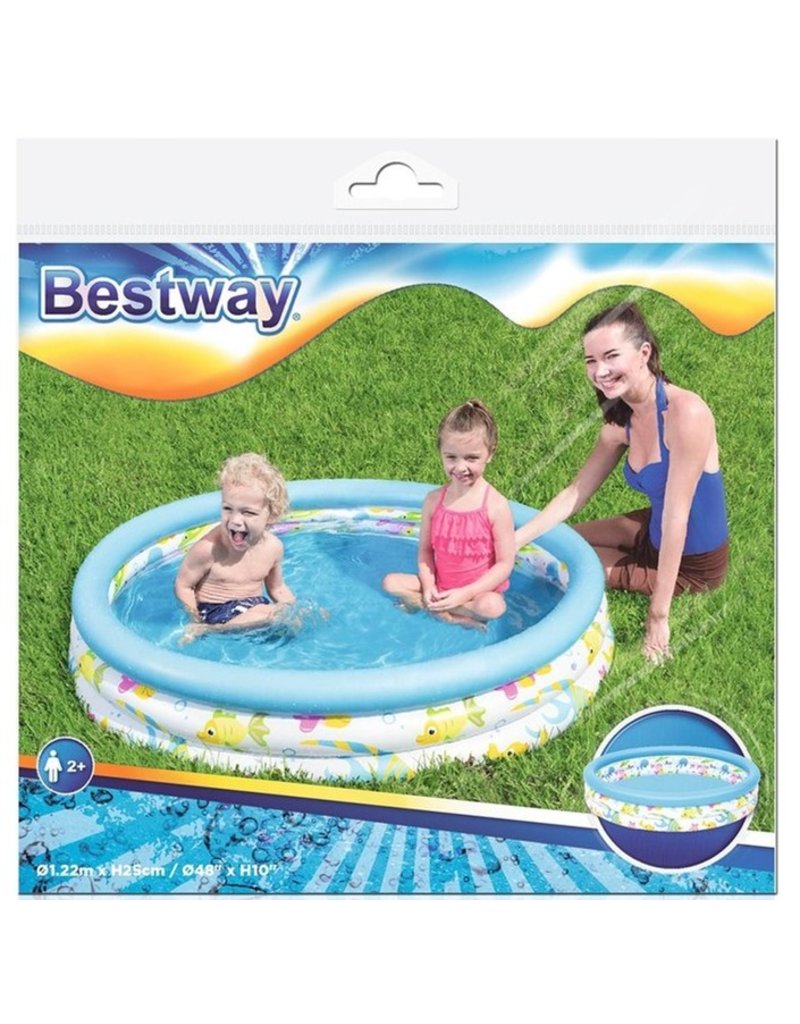 Bestway Zwembad Ocean Life 3 Rings Ø122x25cm