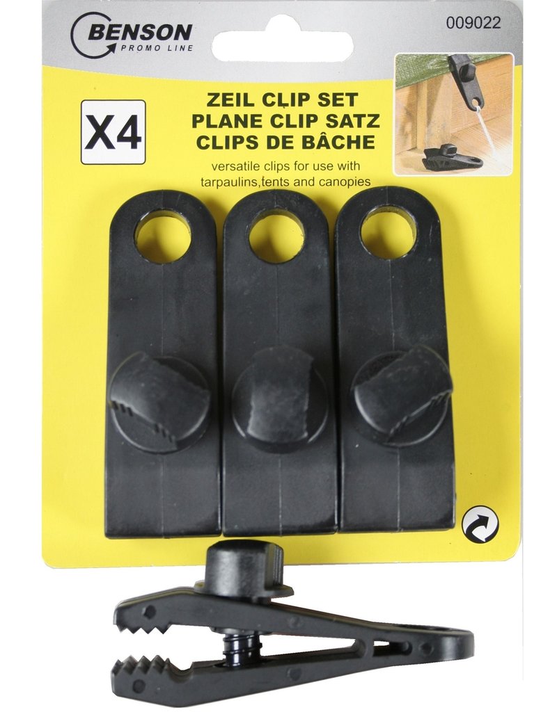 Zeil Clip Set met Schroef Profi 4 stuks