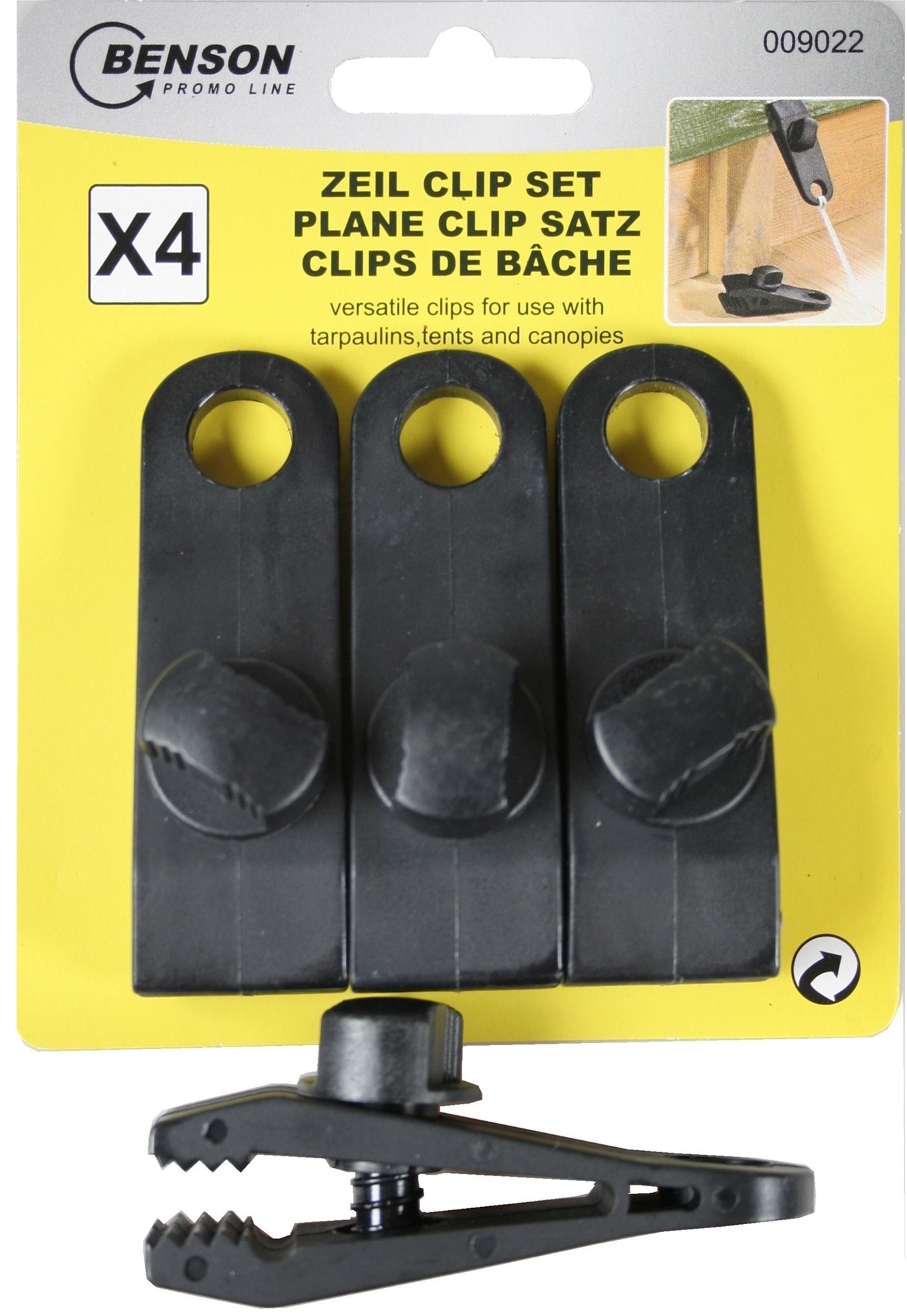 Zeil Clip Set met Schroef Profi 4 stuks, foto 2 van 2