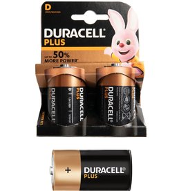 Duracell Plus Alkaline D 2 stuks