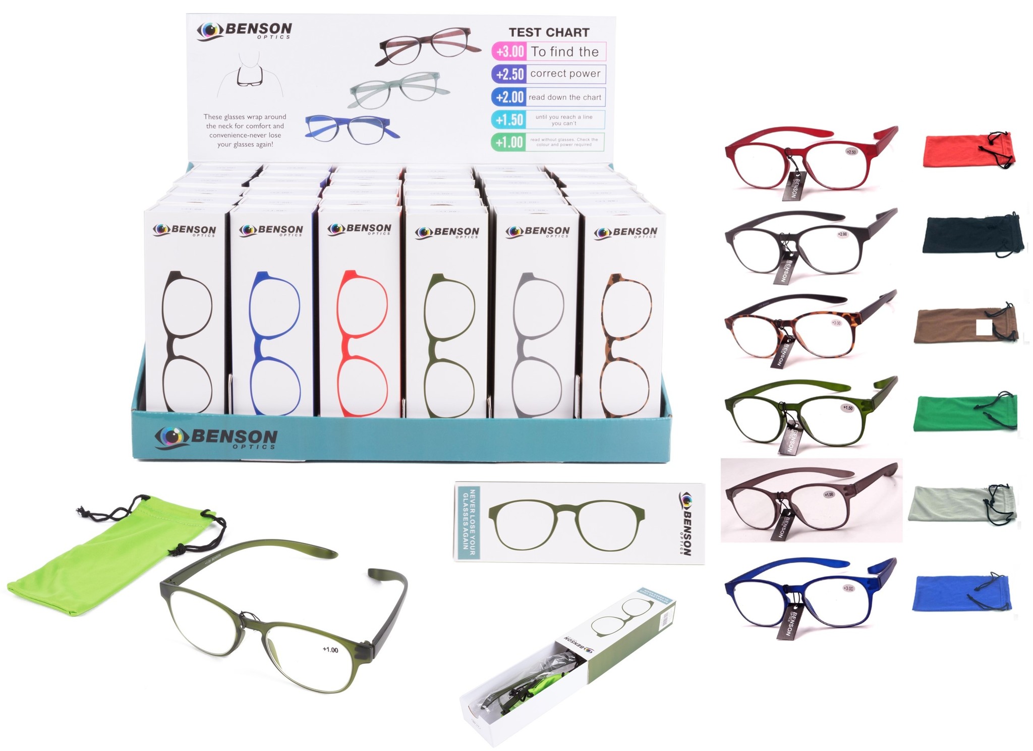 Leesbril Bangkok Flex assorti kleur en sterkte