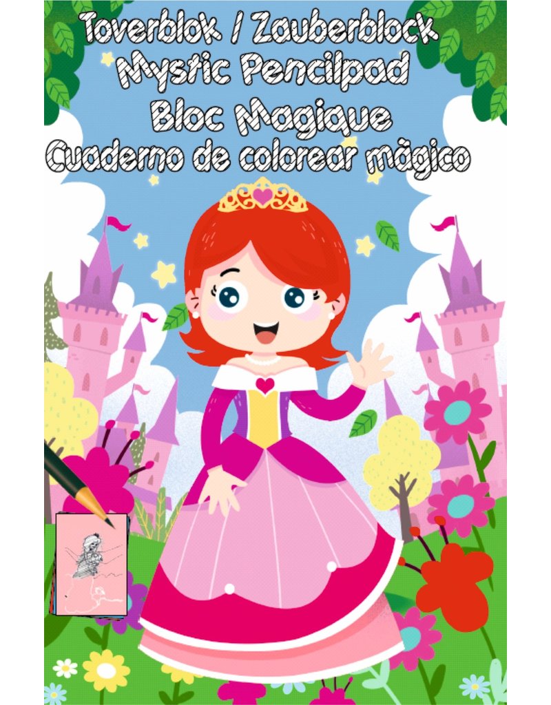 Toverblok 32 pagina 15x22,5cm. 4 assorti