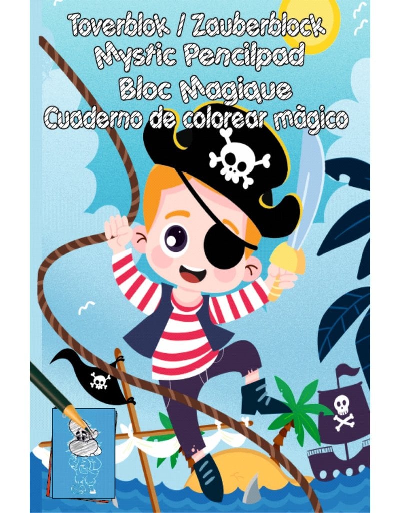 Toverblok 32 pagina 15x22,5cm. 4 assorti