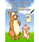 Toverblok 32 pagina 15x22,5cm. 4 assorti