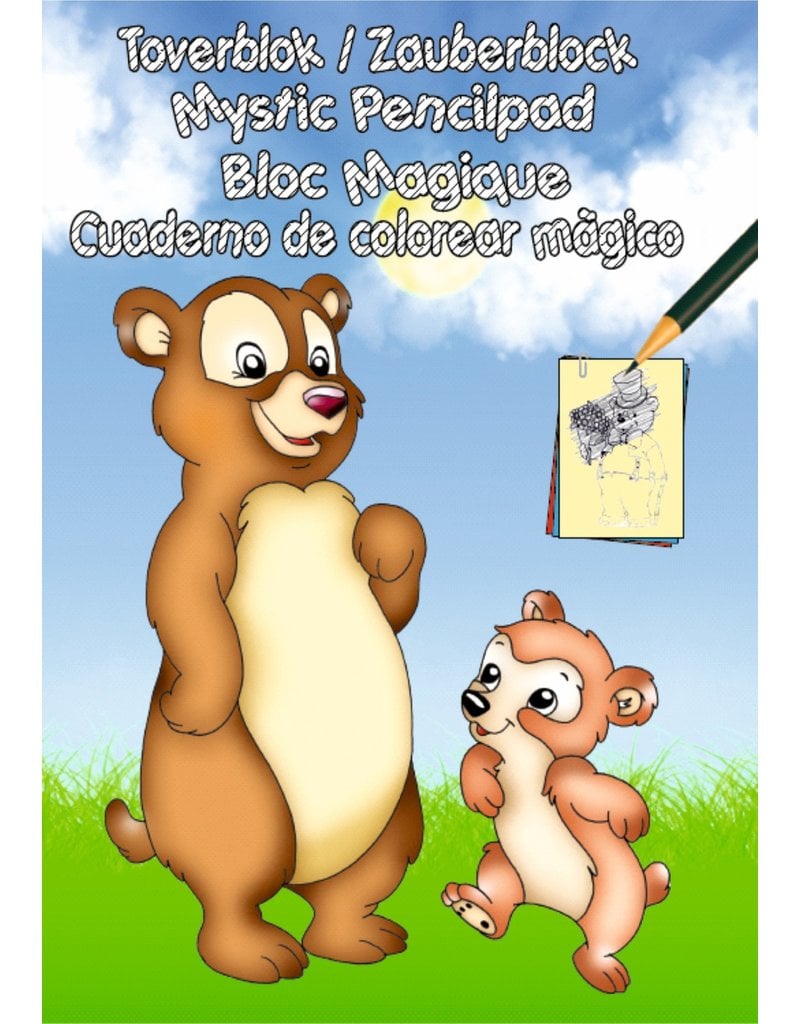 Toverblok 32 pagina 15x22,5cm. 4 assorti