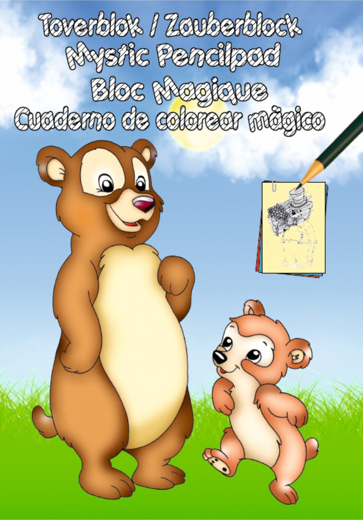 Toverblok 32 pagina 15x22,5cm. 4 assorti, foto 4 van 5