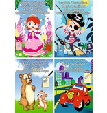 Toverblok 32 pagina 15x22,5cm. 4 assorti