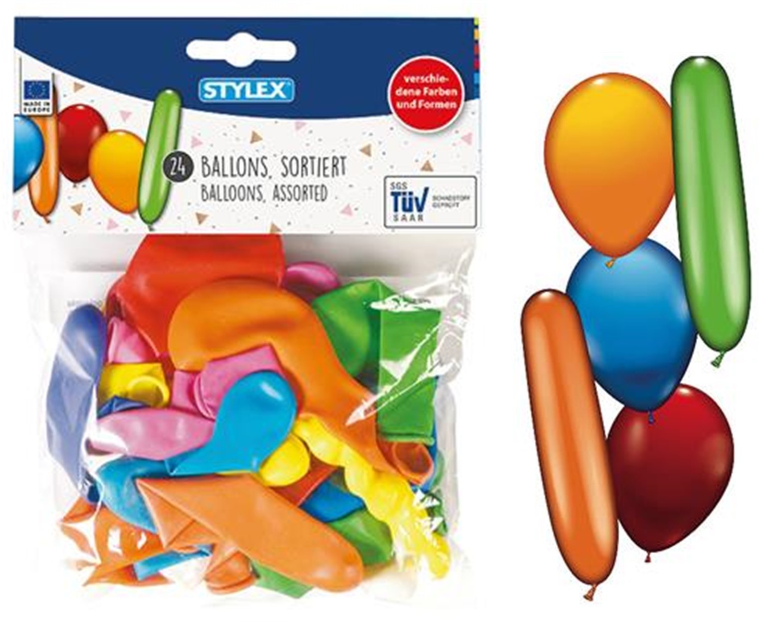 Party balonnen 24 stuks assorti