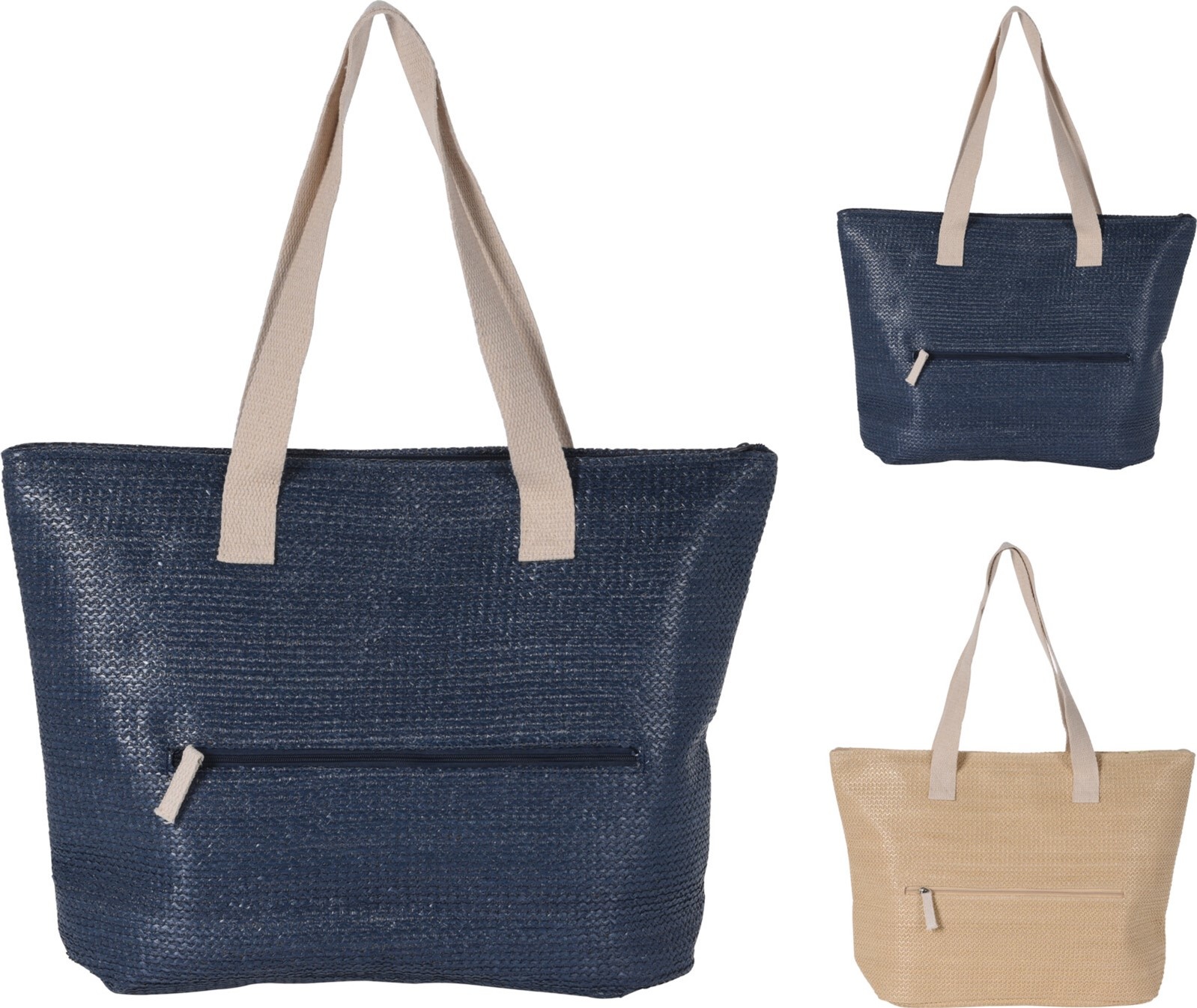 Koeltas/Strandtas 42x30cm. 2 assorti kleur