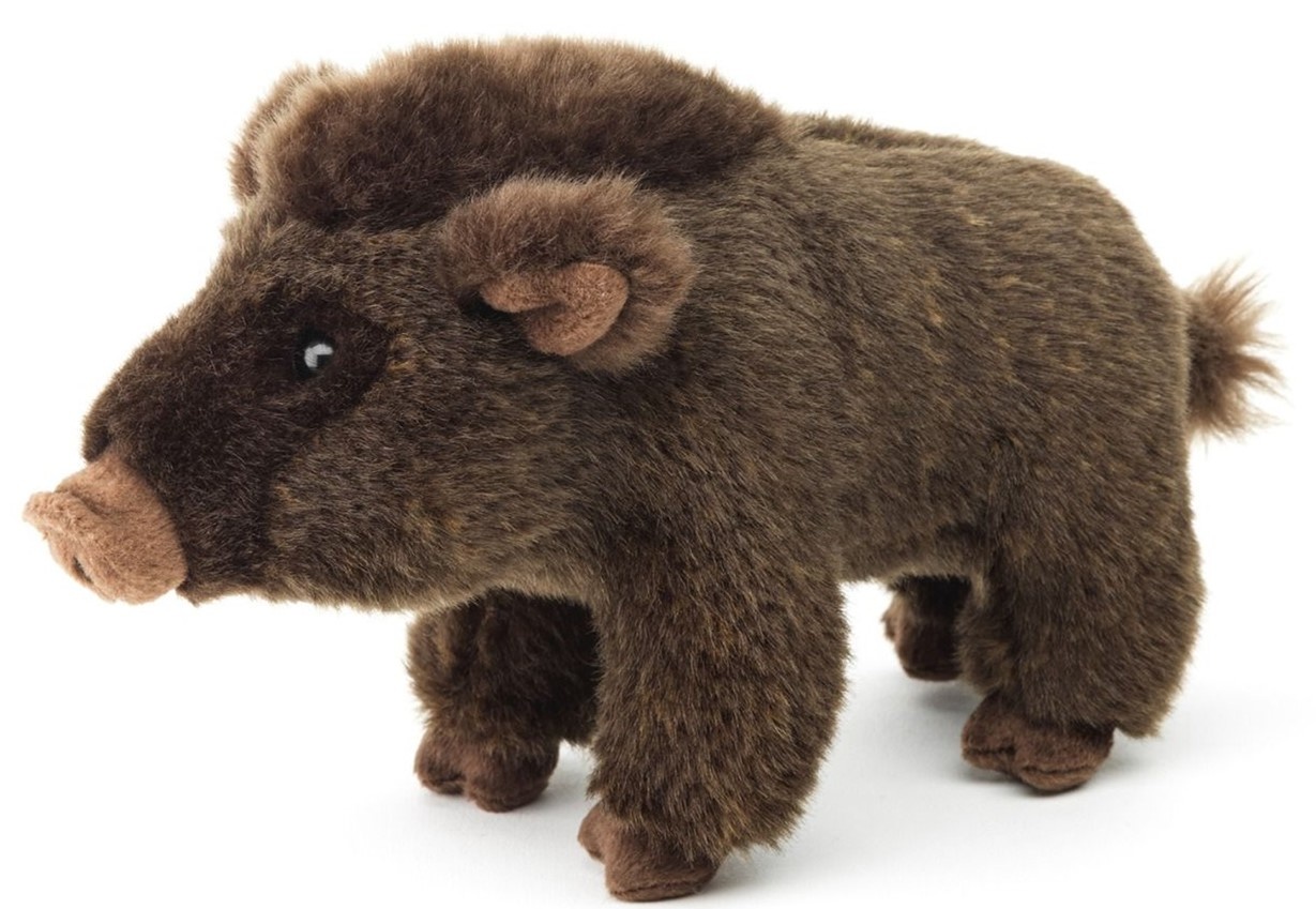 Pluche Wild Zwijn Staand 20cm.