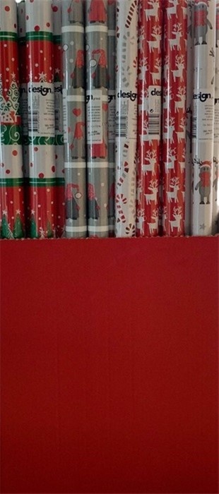 Inpakpapier Kerst 70x200cm assorti print