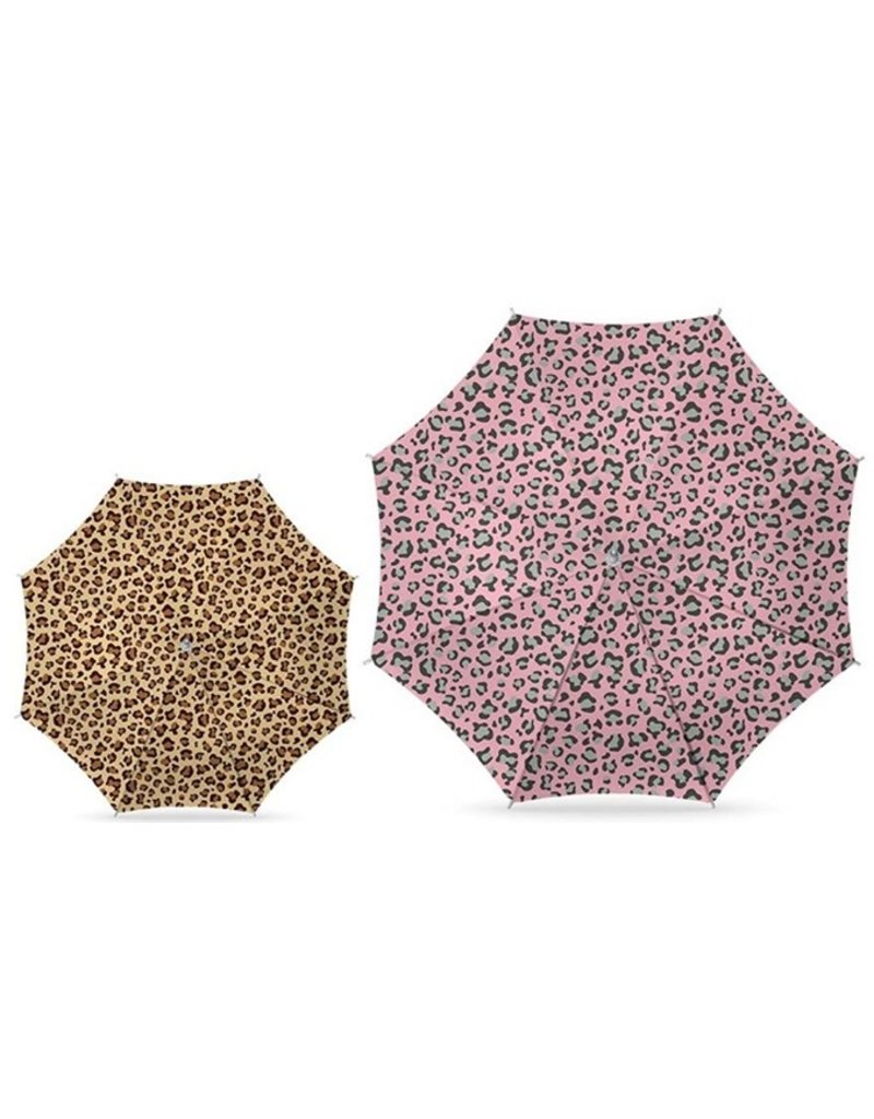 Parasol Ø180cm. Leopard UV/Nylon 2 assorti print