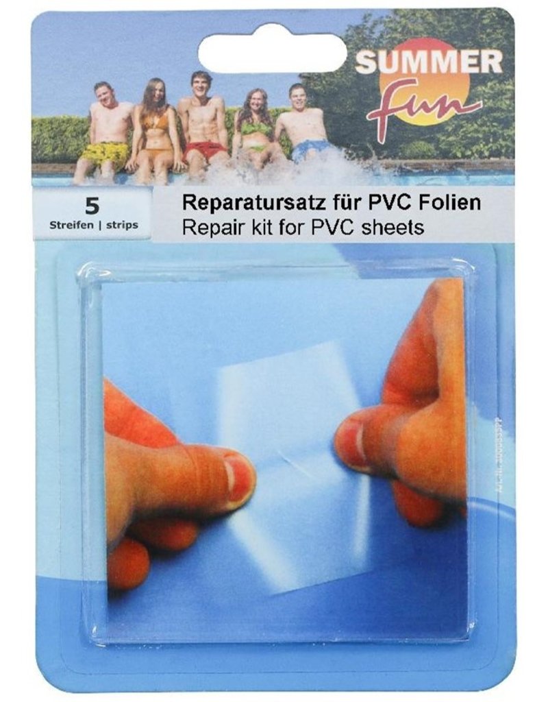 Summer Fun Reparatie Patch Set met 5 patches van 7,5x7,5cm.