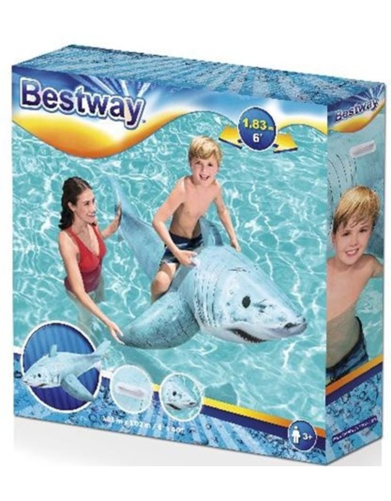 Bestway Haai Realistisch Ride On 178x98x53cm. 3jr.+