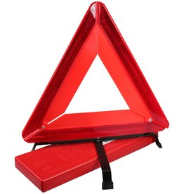 Gevarendriehoek E-keur in doos uitgeklapt:43x43x38cm.