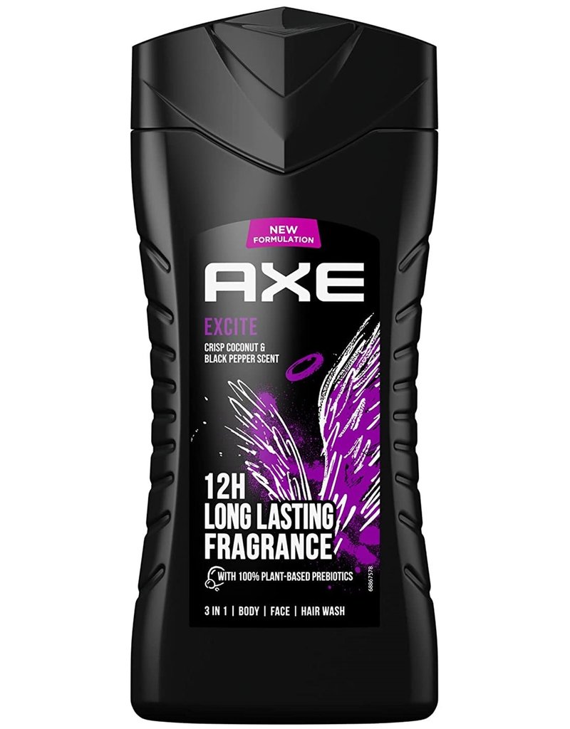 Axe Douchegel 3 in 1 Excite 250ml.