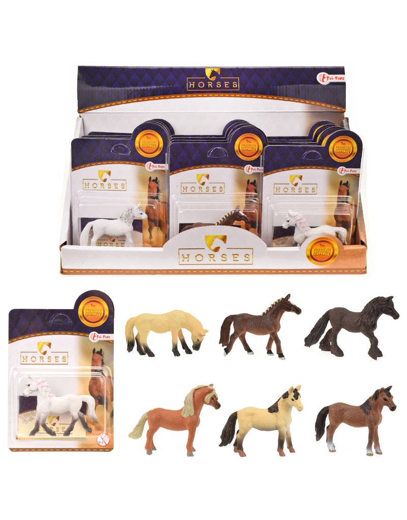 Horses Pro Paard 5,5cm. 12 assorti model