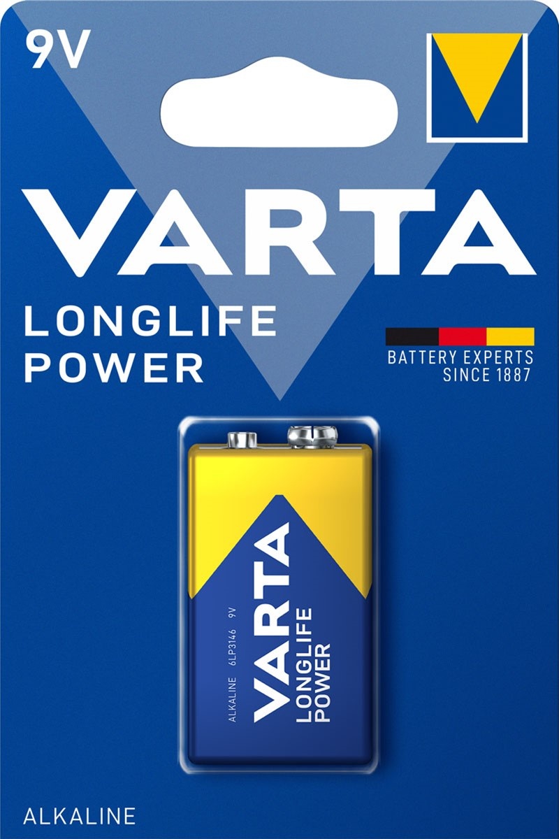 Varta Longlife Power Batterij 9Volt 6LR61