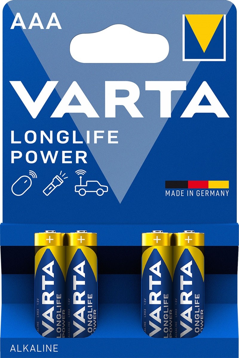 Varta Longlife Power Batterij mini LR03 4xAAA