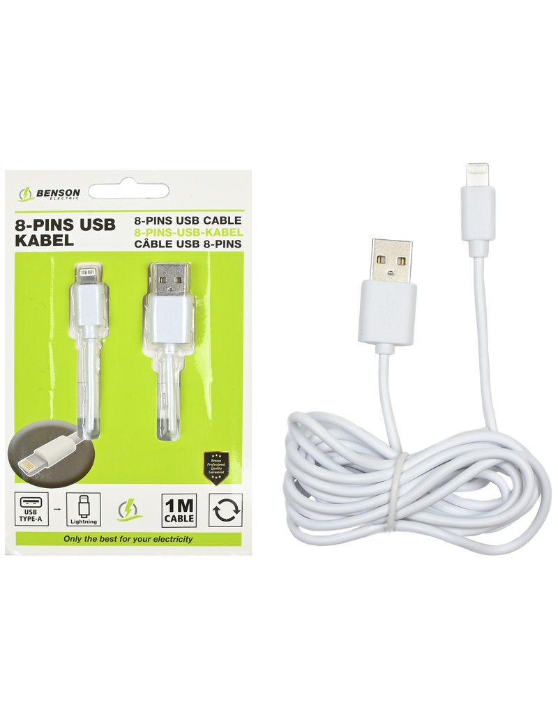 Mobiele Oplader Lightning voor iPhone/iPad 1 meter kabel