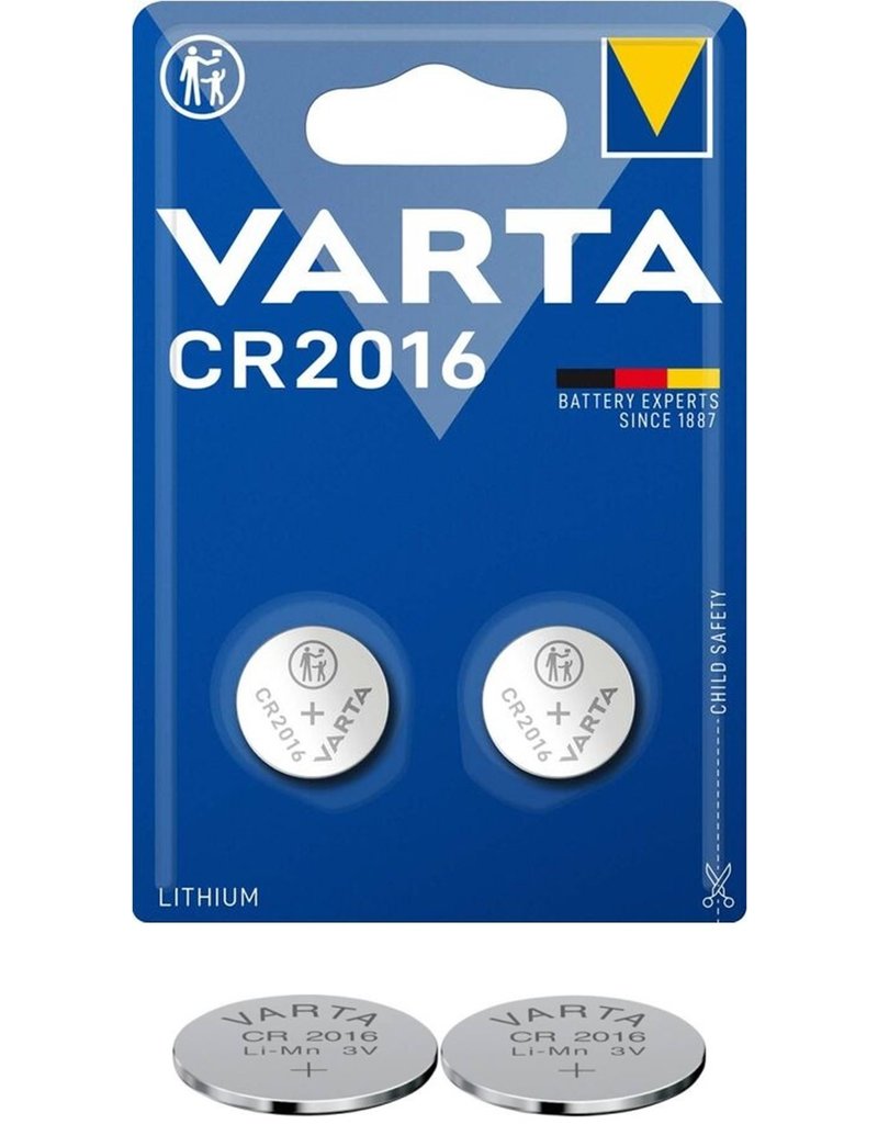 Varta Lithium Knoop3V CR2016 2 stuks