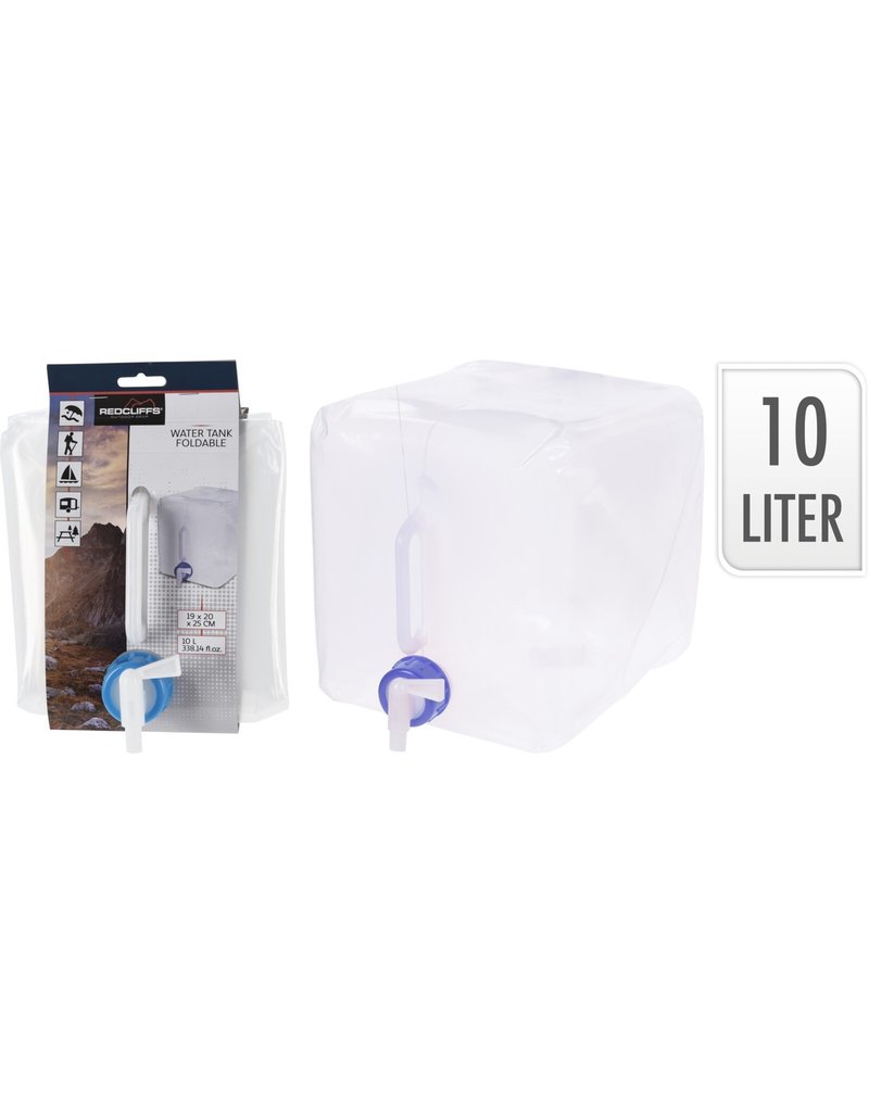 Watertank 10 liter met kraan opvouwbaar