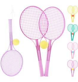 Softbal Racket 54cm. set 3 delig 4 assorti kleur