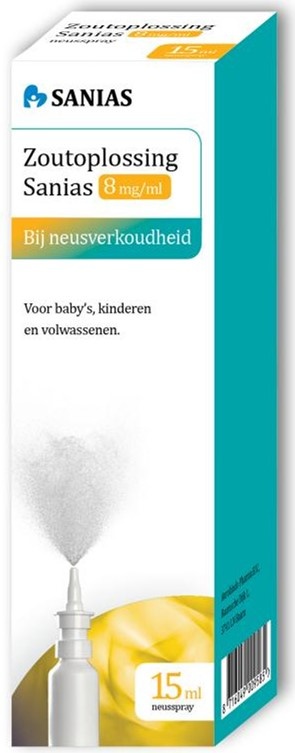 Sanias Neusspray 8mg zoutoplossing 15ml