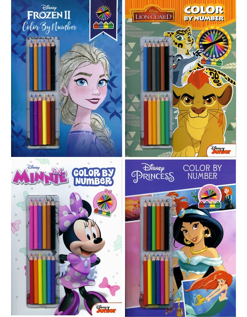 Disney Kleuren op Nummer + Potloden 32 pag. A4 4 - Groothandel Karssen