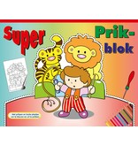 Super Prikblok A4 met 9 pagina’s, prikpen en prikblok 2 ass.