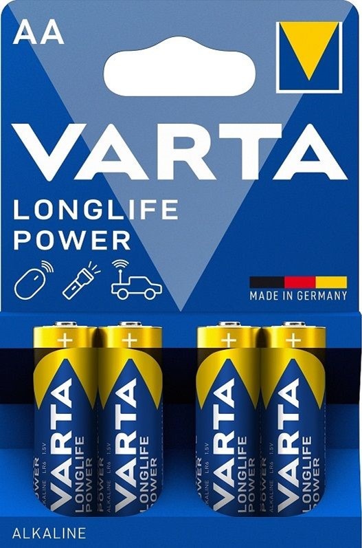 Varta Longlife Power Batterij LR06 4xAA