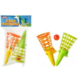 Vangbalspel 19cm set 3 delig; 2 shooters +1 bal