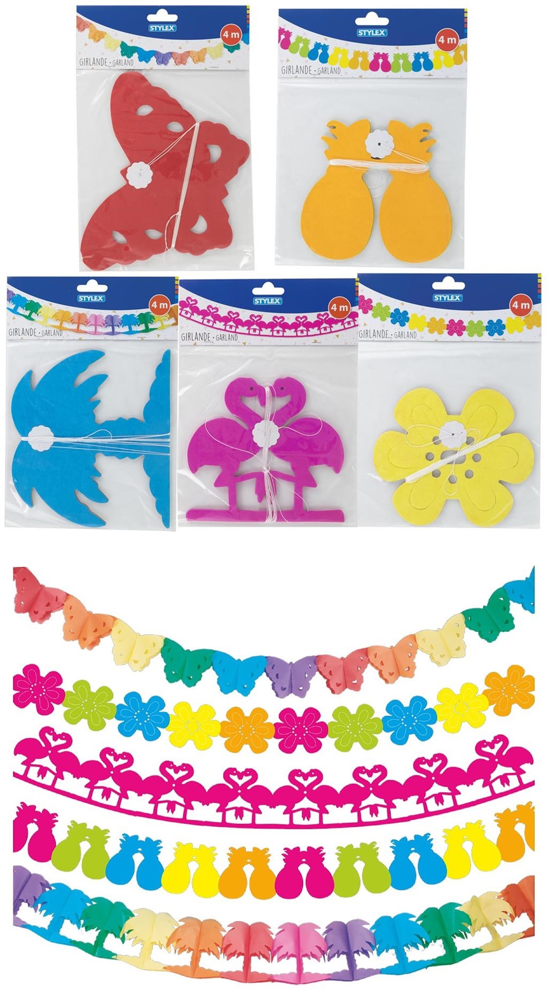 Feestslinger 4 Meter Assorti