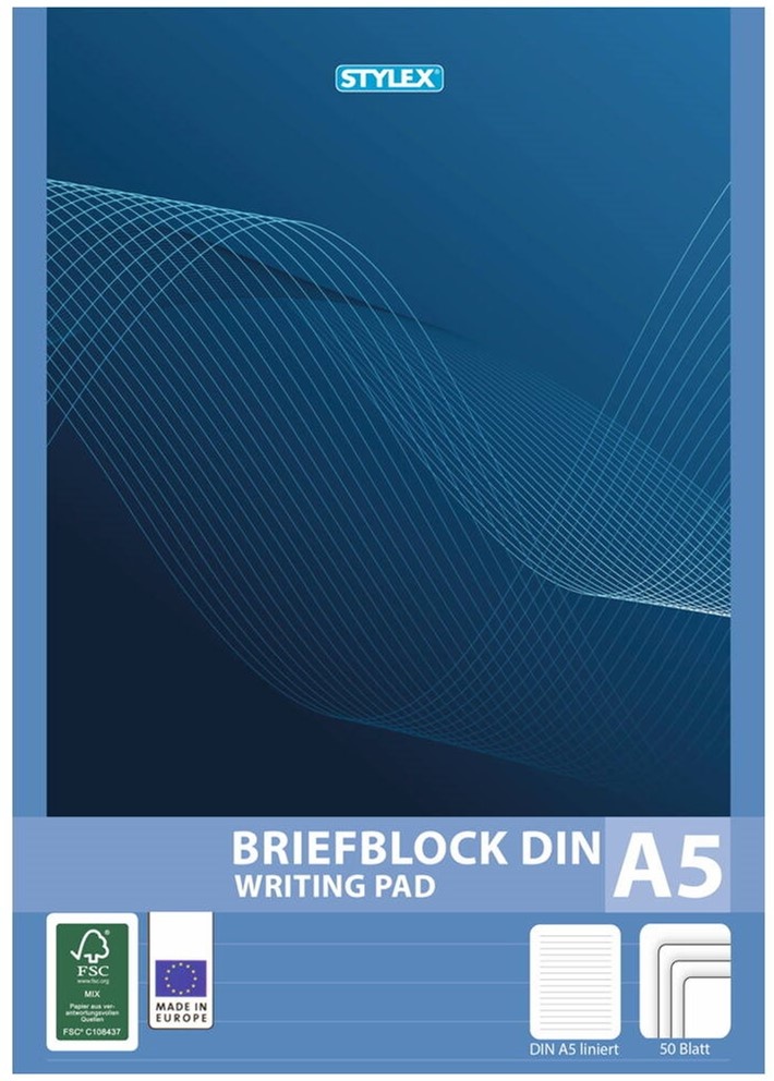 Schrijfblok 50 Vel 14,5x21cm A5