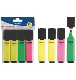Markeerstift Set 4 stuks 3 kleuren