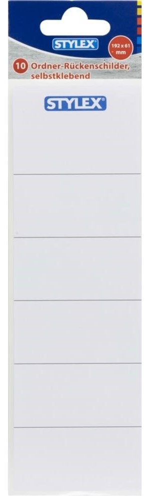 Karton breed 50 x 158 mm Standaard rugetiketten Etiketten Papier en