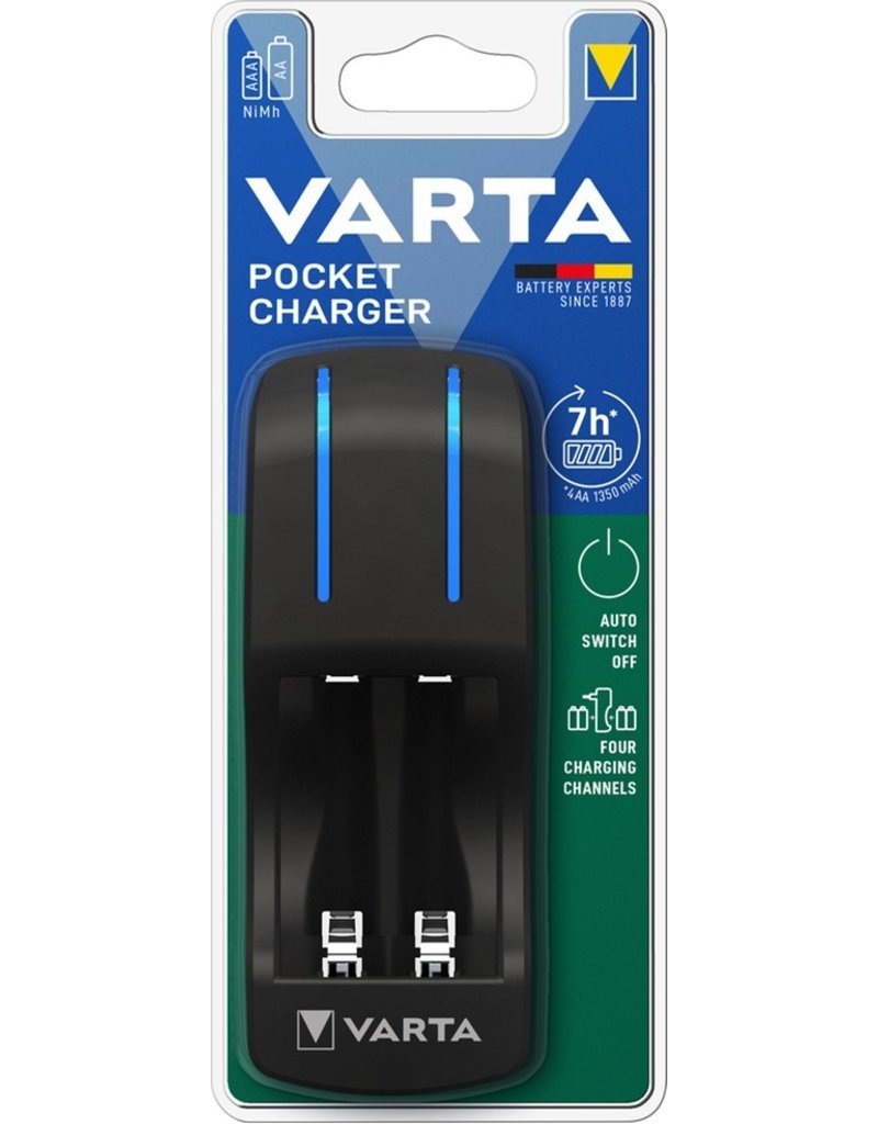Varta Pocket Oplader geschikt voor AA en AAA