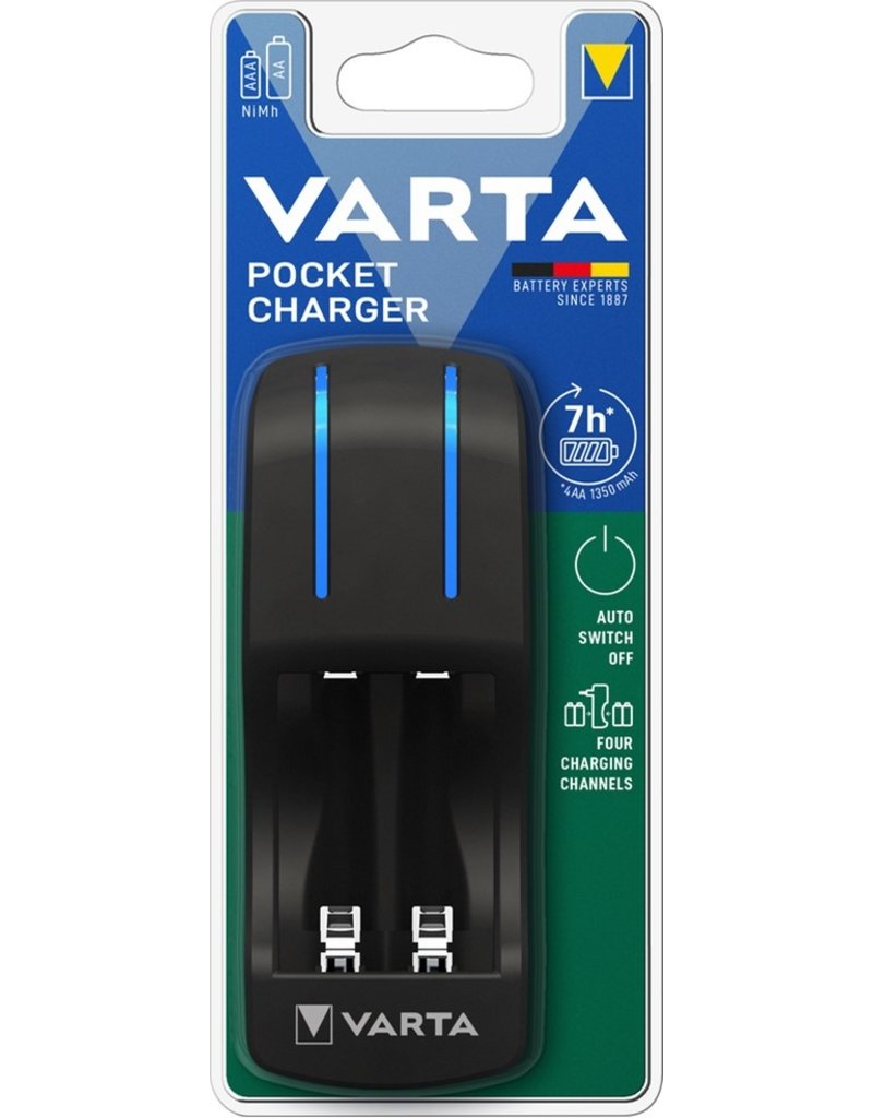 Varta Pocket Oplader geschikt voor AA en AAA
