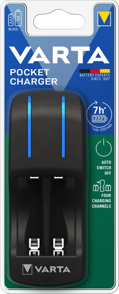 Varta Pocket Oplader geschikt voor AA en AAA