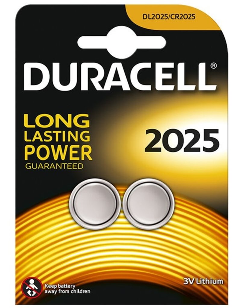 Duracell Lithium Knoopcel CR2025 3V blister 2 stuks
