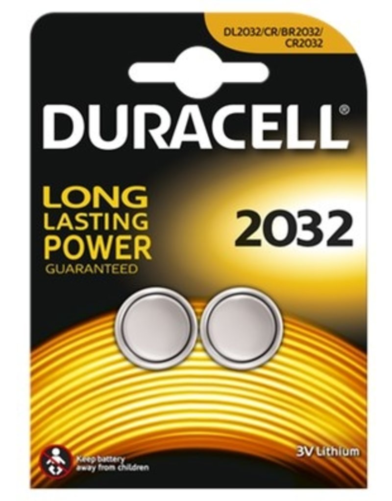 Duracell Lithium Knoopcel CR2032 3V blister 2 stuks