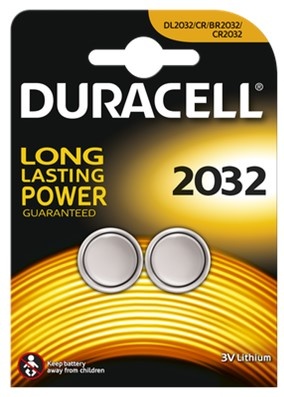 Duracell Lithium Knoopcel CR2032 3V blister 2 stuks