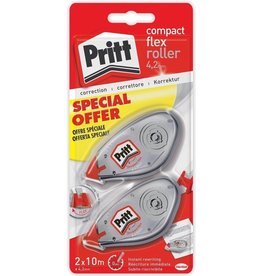 Pritt Correctieroller Compact Flex 4.2mmx10m Blister 2 stuks