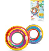 Intex Zwemring Swirly Whirly 91cm met handvaten 2 ass.design