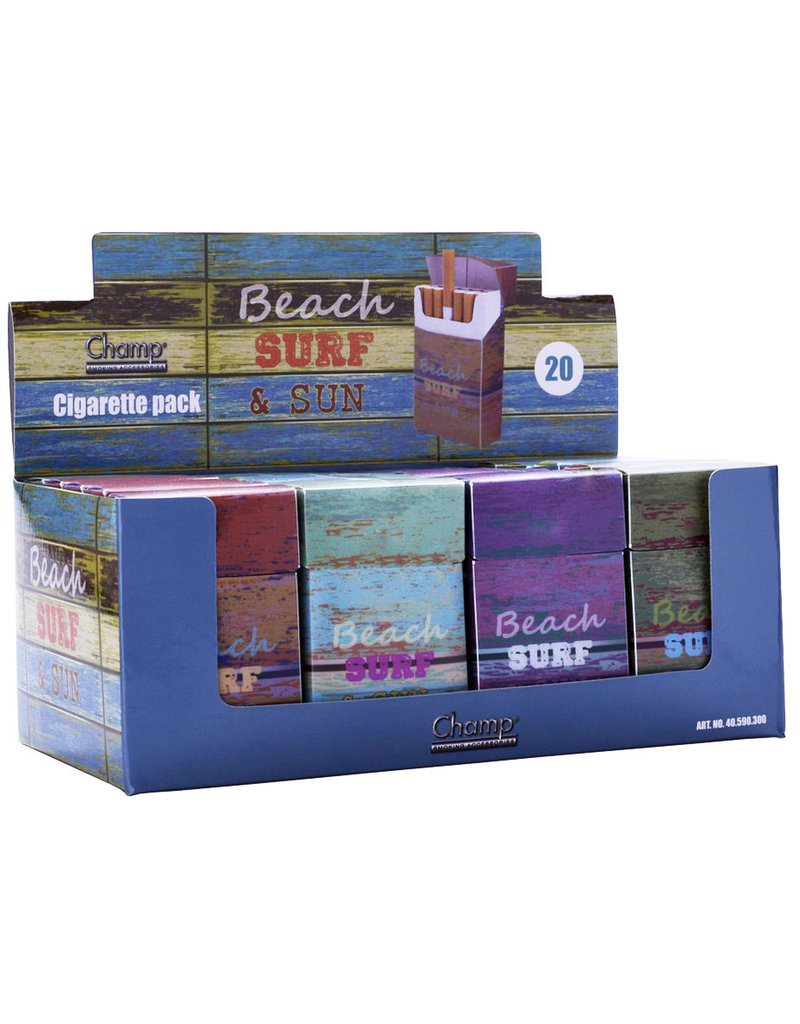 Champ Sigarettenbox Beach Design 5 assorti kleur