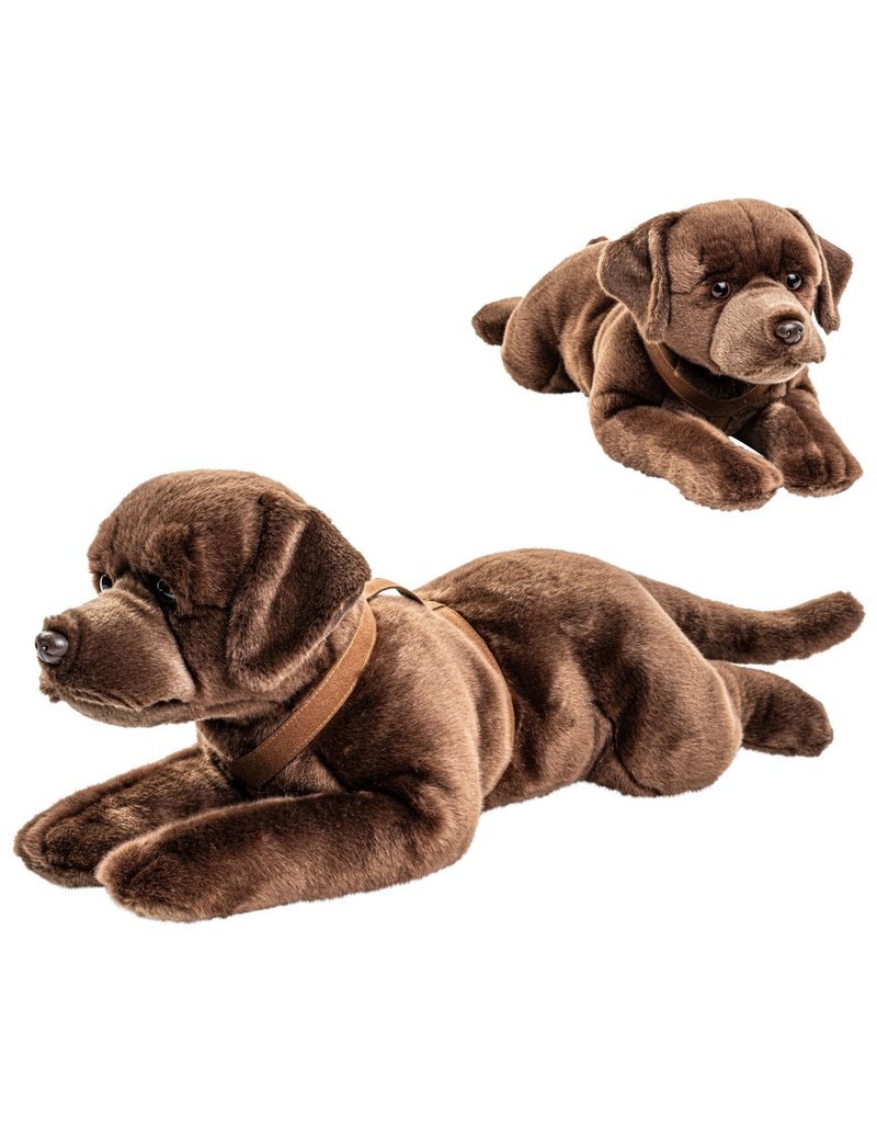 Pluche Labrador Bruin 60cm met riem