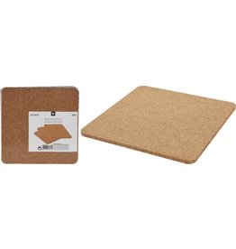 Onderzetter Kurk 19x19x2cm. set van 3 stuks